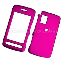 LG Vu CU920 CU915 Rubberized Snap On Protector Hard Case Hot Pink