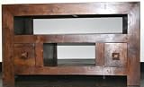 Homescapes Dakota TV/DVD Unit 2 Drawer, 100% Solid Mango Wood, Hand Crafted Furniture