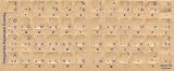 Hungarian Keyboard Stickers - Labels - Overlays with Blue Characters for White Computer Keyboard