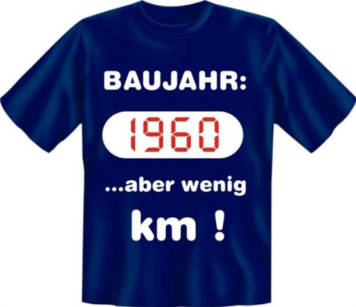 Baujahr 1960 Fun T-Shirt, navy XXL
