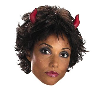 Short Red Devil Horns