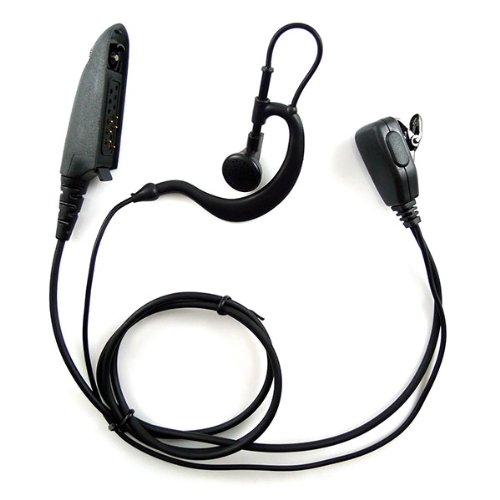 Zeadio® G Shape Earpiece Headset PTT for Motorola Multipin Radio Ht750 Ht1250 Ht1250ls Ht1550 Ht1550xls Mt850 Mt850ls Mt950 Mt8250 Mt8250ls Mt9250 Etc.