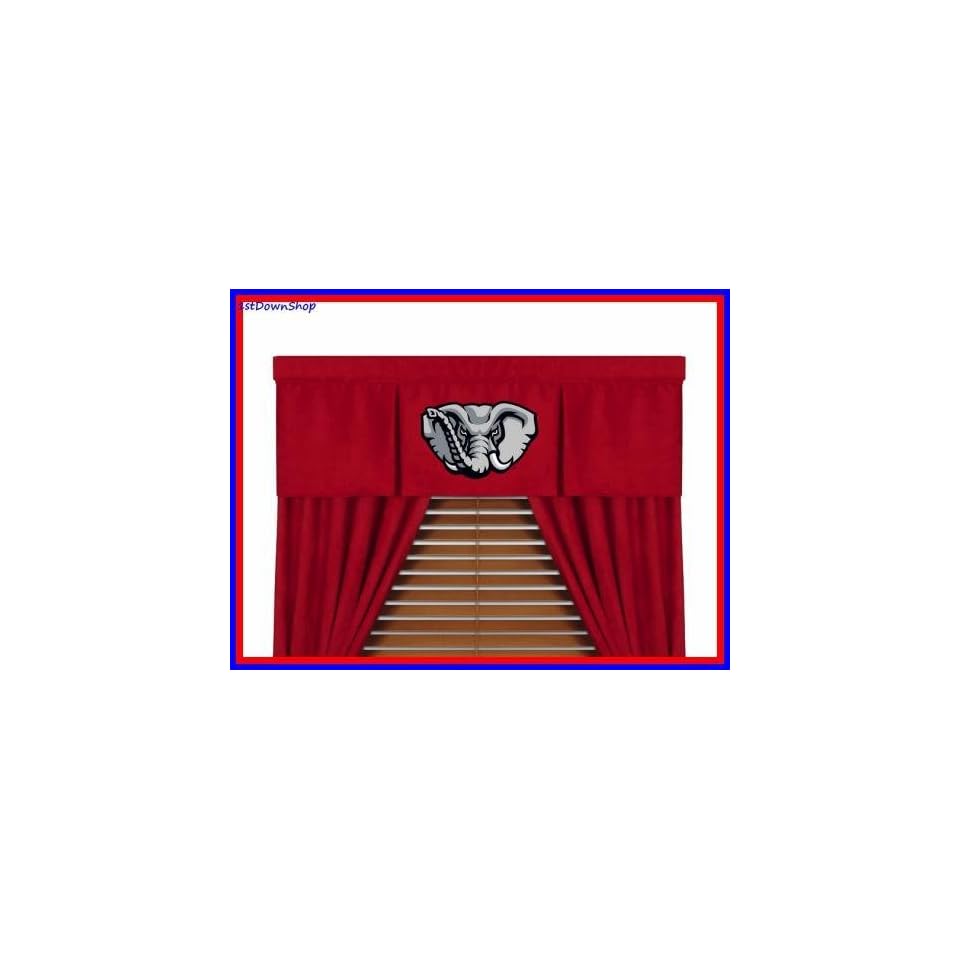 Alabama Crimson Tide Mvp Window Valance 63in Drapes Curtains On