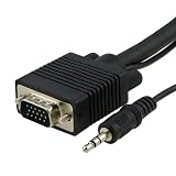 Buy 10 FT SVGA VGA Laptop to TV Monitor Cable w AUDIO,10FT