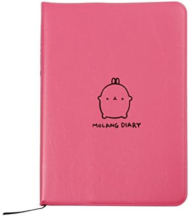 Kingfansion Cute Rabbit Kawaii Molang Diary Weekly Planner Agenda Notepad Notebook (Hot Pink)
