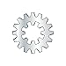 #4 Internal/External Tooth Lock Washers/Steel/Zinc/Outer Diameter: .460" - .475" / Thickness Range : .016" - .021" (Carton: 10,000 pcs)