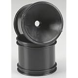 Team Associated Truck 1 Piece Front Wheels Black (2) by Team Associated