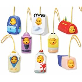 Winnie the Pooh Capsule Toys Set of 8 -Back to School
