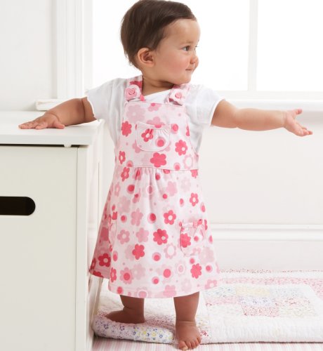 2 Piece Pure Cotton Jersey Pinafore Outfit