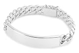 Image of SEVEN (London) Sterling Silver B0734 Men's Heavy ID Bracelet