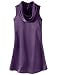 Sleeveless silky tunic
