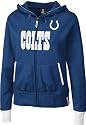 Indianapolis Colts Women's Chant Blue Full Zip Hooded Sweatshirt