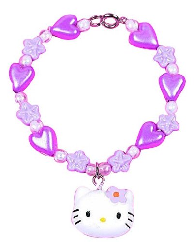 Hello Kitty Little Girls Flower Charm Bracelet
