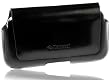 Krusell Hector Leder Etui Tasche f�r Apple iPhone 4 / 4S mit G�rtelschlaufen schwarz