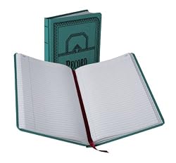 Boorum & Pease Record/Account 12 1/8 x 7 5/8 Inch 300-Page Record Rule Book (66300R)
