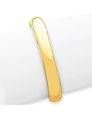 14k Gold 7/16 High Polished Hinged Bangle Bracelet