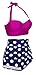 Angerella Polka Two Piece Swimsuit Beachwear Bathing Suits (BKI032-R2-L)