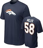 Von Miller #58 Navy Nike Denver Broncos Name & Number T-Shirt