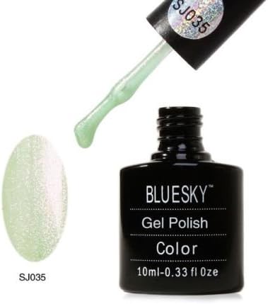 Bluesky Soak Off UV LED Gel Nail Polish AMAZING NEW METALLIC GLITTER SJ35