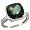 14k White Gold ( 11 mm ) Large Stone Engagement Mystic Topaz Ring w/ 0.022 Carat Brilliant Cut Diamonds & 8.95 Carats Cushion Cut Stone, 1/2 in. (12.5mm) wide, size 5