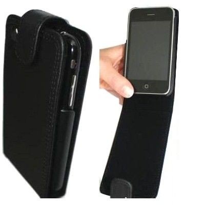 Leder Tasche Schwarz für IPhone 3G/3GS