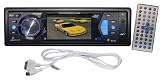 Lanzar SD34MIP 3-Inch T-Feet AM/FM Receiver with DVD/VCD/MP3/MP4/CDR/USB Player and iPod Control