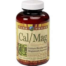 Pure Vegan Calcium Bis-Glycinate With Magnesium - 180 - VegCap
