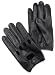 Isotoner Men's Smooth Leather Driving Glove With Covered Snap,Black,X-Large