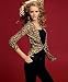 INC International Concepts® Tie-Front Leopard-Print Cardigan Sweater