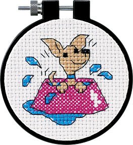 Learn-A-Craft for Kids - Perky Puppy Counted Cross Stitch Kit