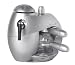 Team EXP-6396 800-Watt 4-Cup Espresso Maker, Silver Spray