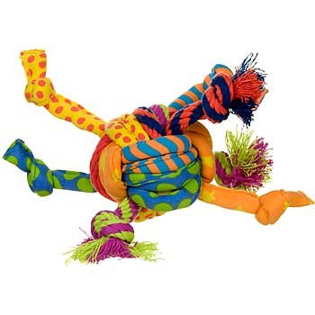 Petstages Rag Rope Ball Dog Toy