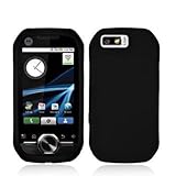 Black Silicone Rubber Gel Soft Skin Case Cover for Motorola i1 Phone New By ....