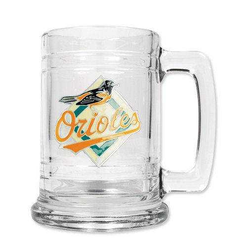 Baltimore Orioles 15oz Glass Tankard