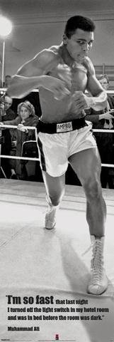 1art1 39075 Muhammad Ali - I Turned Off The Lights T&uuml;r-Poster (158 x 53 cm) Preisvergleich