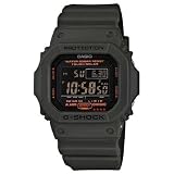 Casio Mens Solar Classic Olive Green G-Shock - World Time - Black Dial w Orange