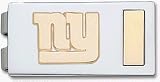 New York Giants 5/8 Gold Plated ny on Two Tone (Nickel Plated with Gold Plated Insert) Money Cli
