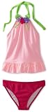 Love U Lots Girls 7-16 Tankini With Flower