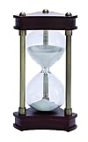UPC 758647581924 product image for Benzara Beautifully Carved Wood Metal Glass Sand Timer | upcitemdb.com