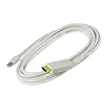 KanaaN Mini-DisplayPort a HDMI con supporto massimo di 1080p con Supporto Thunderbolt - Cavo 3,0 m - trasferimento video e audio - bianco