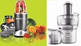 Multi pack Breville 700-Watt Juice Compact Juice Fountain Extractor BJE200XL + Nutri Bullet NBR-12-Piece Mixer System /Hi-Speed Blender