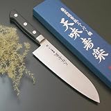 ノーブランド 最高級青紙スーパー鋼 『天味寿楽』 三徳 190mm