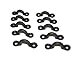 Nylon Deck Loop, Pad Eye, Tie Down, Kayak Deck Loops, Black, 10 Pieces