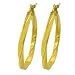 Goldkist 18k Gold Over Silver Swirl Earrings