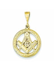14K Gold Masonic Pendant