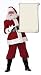 Santa Claus with Scroll Blank List Saint Nick Christmas Life-Size Standup Standee Cardboard Cutout Poster