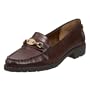 AK Anne Klein Women's Lyndsy Casual Moc,Brown Leather,8 M US