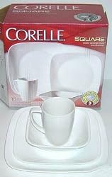 Corningware - Corell 1069958 SQU 16 Pc Pure White Square