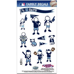 MLB Tampa Bay Devil Rays Medium Family Decal Set