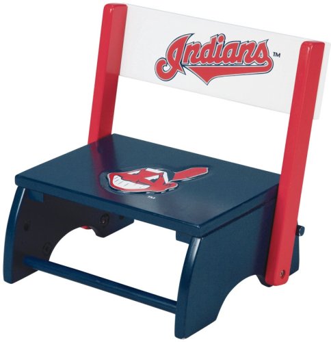 Kitchen: Guidecraft G11604 Cleveland Indians Flip Up Step Up Stool